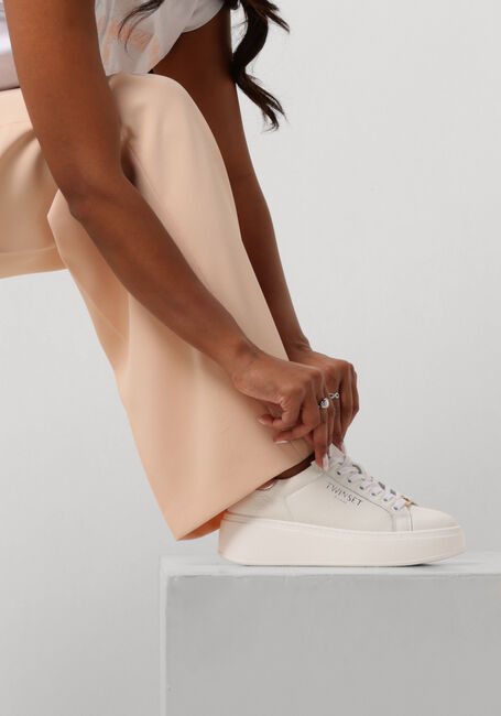 Witte TWINSET MILANO Lage sneakers 241TCP050 - large