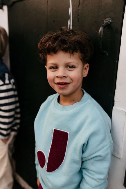 Lichtblauwe JENEST Sweater JULES SWEATER - large