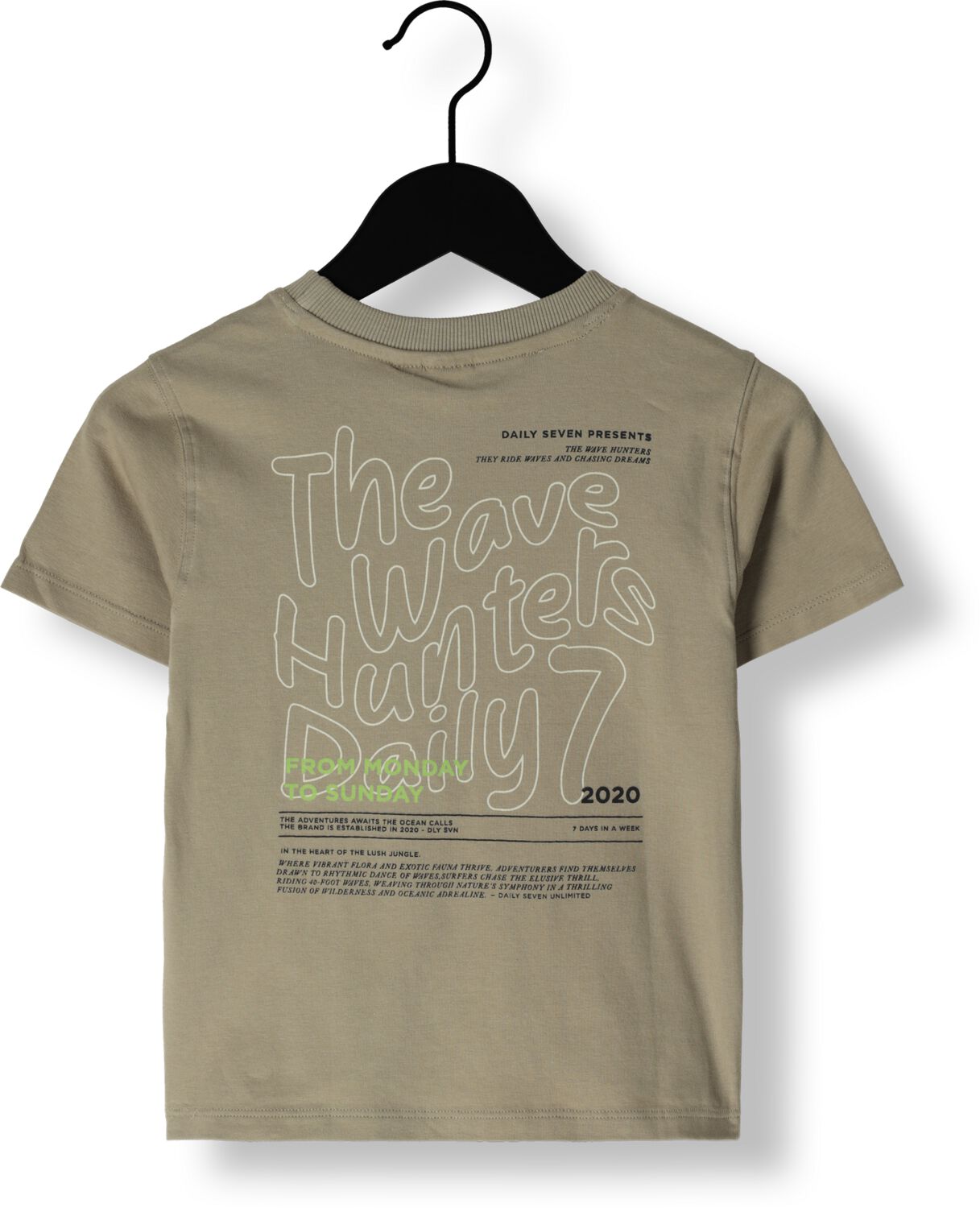 DAILY7 Jongens Polo's & T-shirts T-shirt Print Beige