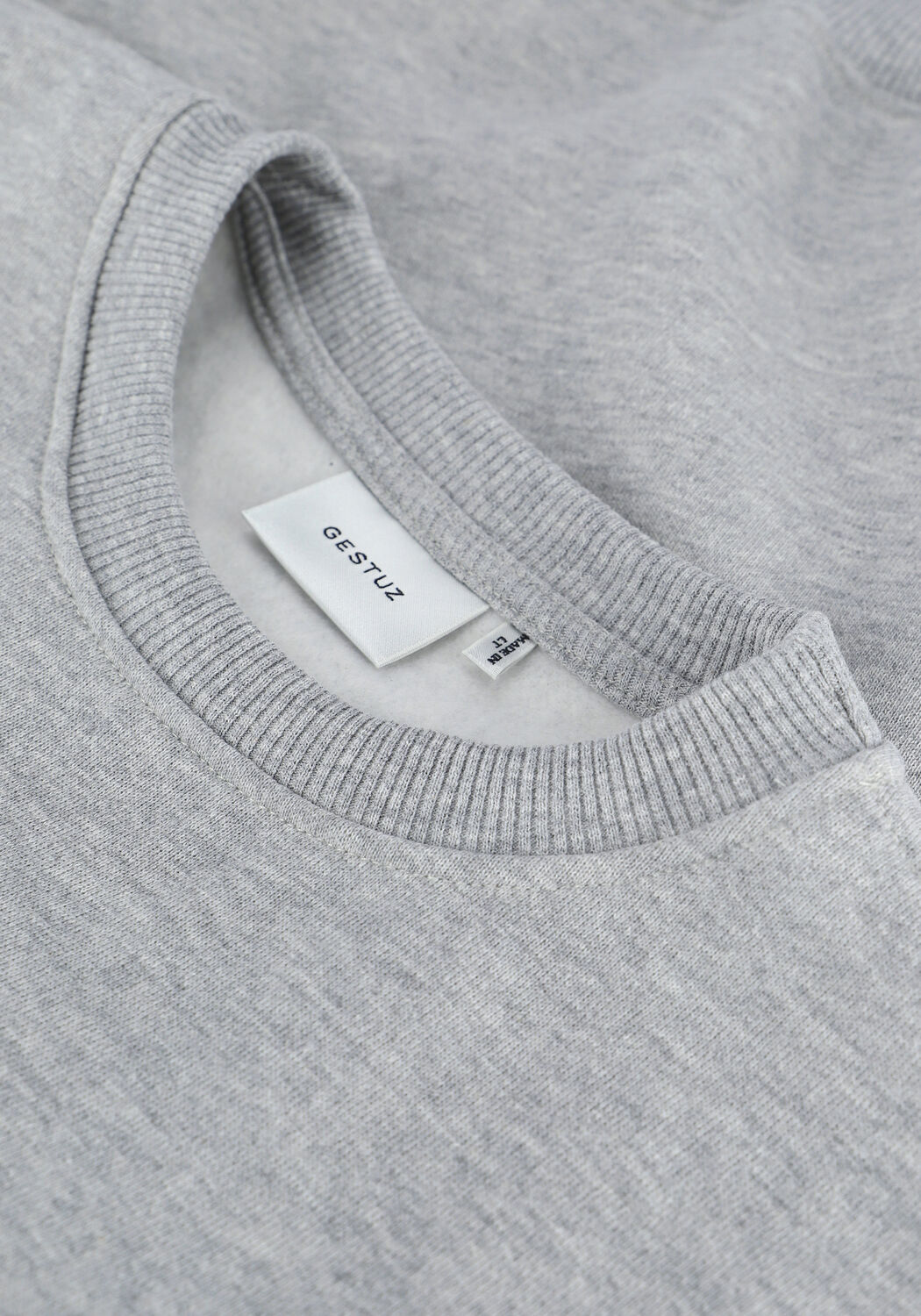 Lichtgrijze GESTUZ Trui RUBIGZ SWEATSHIRT - large