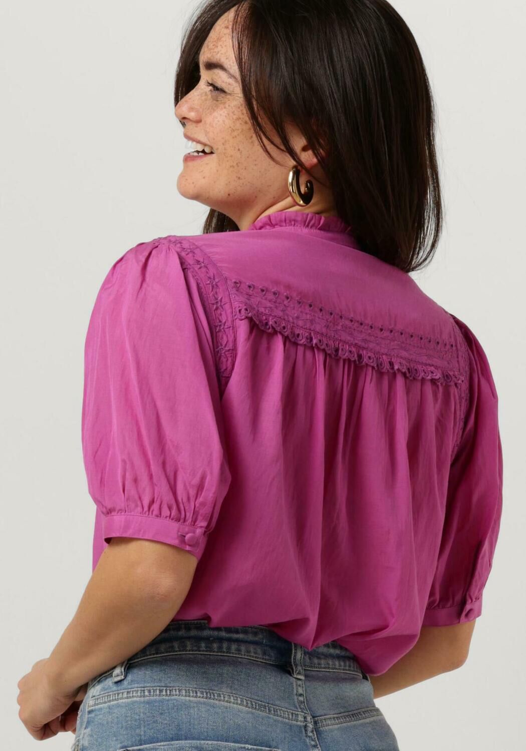 FABIENNE CHAPOT Dames Blouses Tootsie Ss Blouse Fuchsia