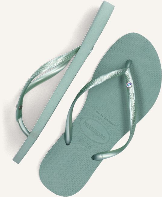 Groene HAVAIANAS Teenslippers SLIM CRYSTAL SW II Groene HAVAIANAS Teenslippers SLIM CRYSTAL SW II - large