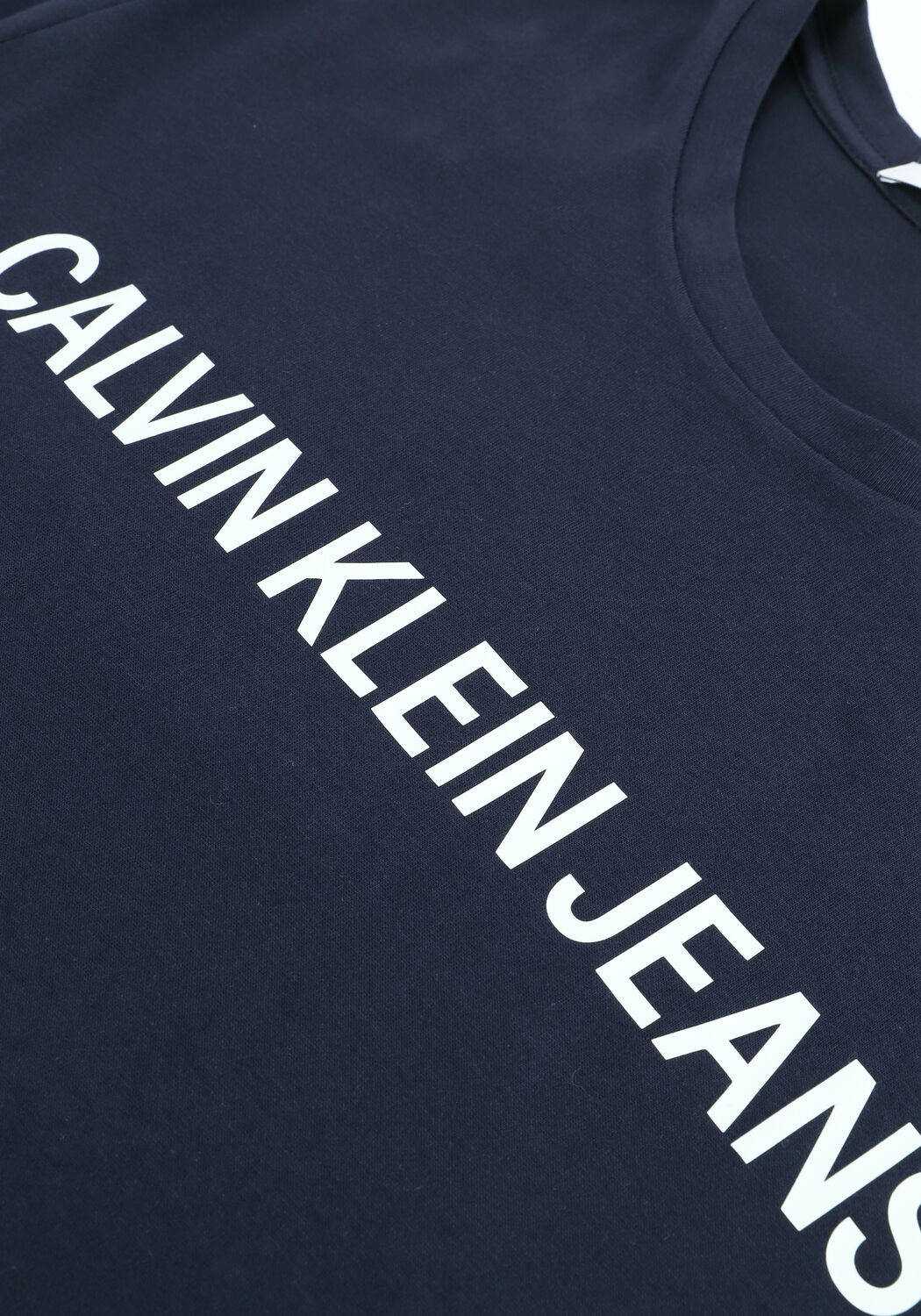 Blauwe CALVIN KLEIN T-shirt INSTITUTIONAL L - large