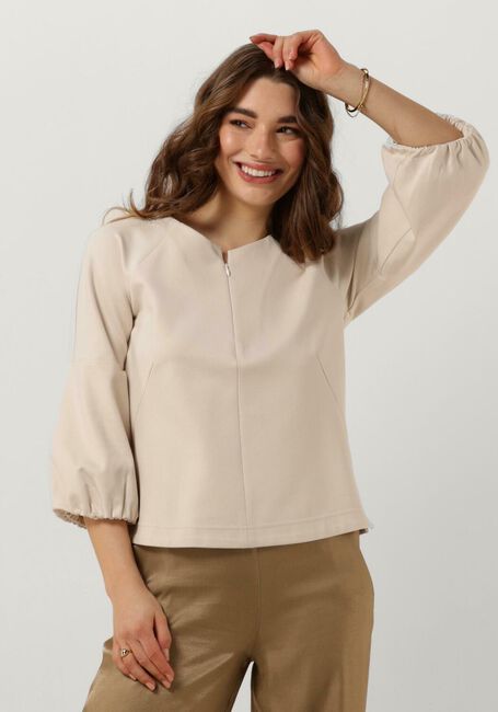 Gebroken wit SUMMUM Blouses TOP PUNTO MILANO - large