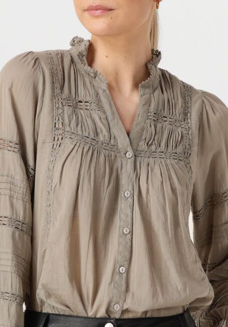 Taupe NEO NOIR Blouses LYLA S VOILE BLOUSE - large