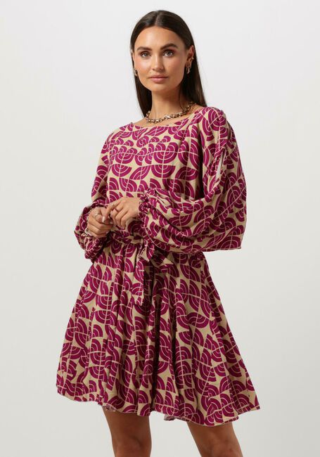 Paarse AMAYA AMSTERDAM Mini jurk CATE DRESS - large