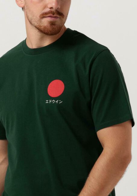 Groene EDWIN T-shirt JAPANESE SUN TS SINGLE JERSEY - large
