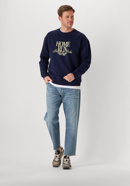 Donkerblauwe SCOTCH & SODA Sweater FRONT RELAXED FIT SWEATSHIRT - large