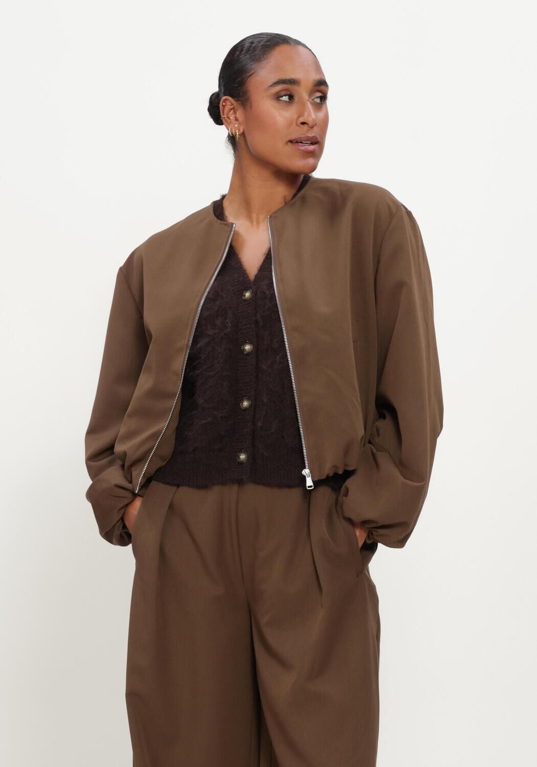 CIRCLE OF TRUST Dames Jassen Bente Jacket Bruin
