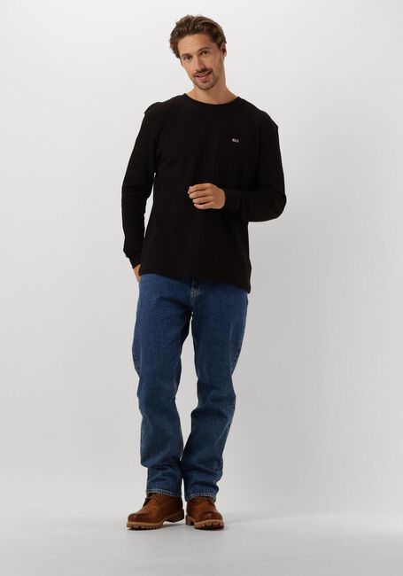 Zwarte TOMMY JEANS Trui TJM REG WAFFLE L/S TEE - large