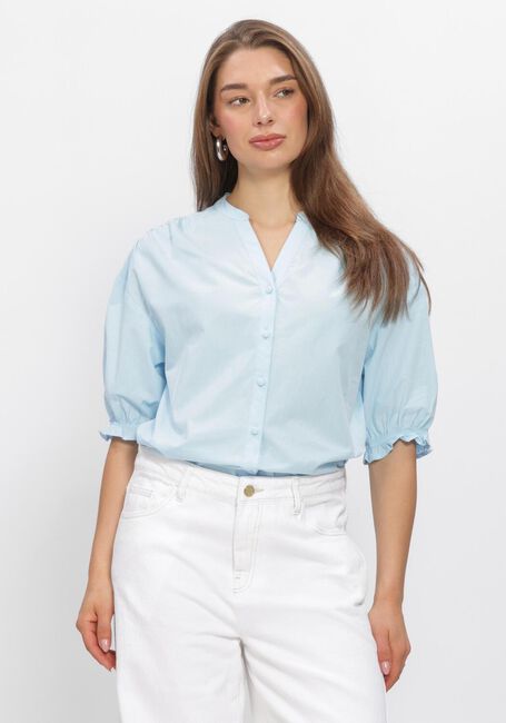 Blauwe MSCH COPENHAGEN Blouses MSCHMARCA DOTTEN 2 4 SHIRT - large