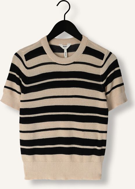 Zwarte OBJECT Top OBJKALYNA S/S O-NECK KNIT PULLOVER Zwarte OBJECT Top OBJKALYNA S/S O-NECK KNIT PULLOVER - large