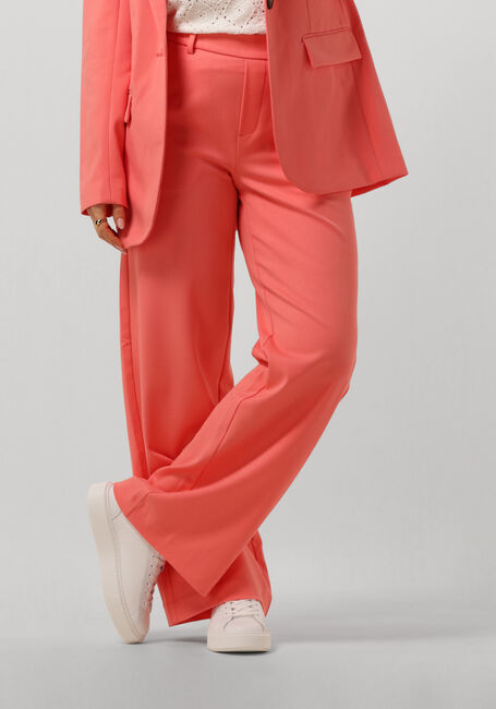 Oranje OBJECT Pantalon OBJLISA WIDE PANT - large