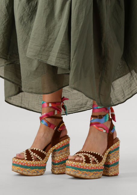 Multi KURT GEIGER LONDON Sandalen met hak CHELSEA SCARF PLATFORM - large