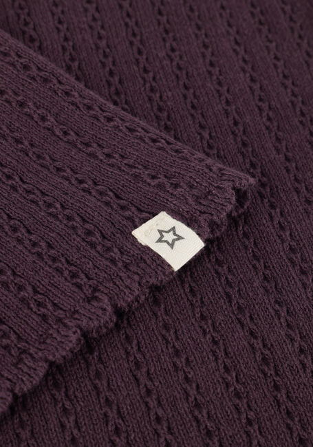 Paarse YOUR WISHES Pantalon BAR MOTIF KNIT - large