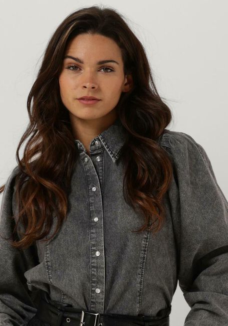 Grijze CO'COUTURE Blouses DAMIAN DENIM SHIRT - large