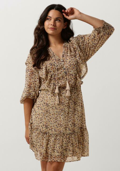 Beige SUMMUM Mini jurk DRESS CONFETTI SPOT PRINT - large