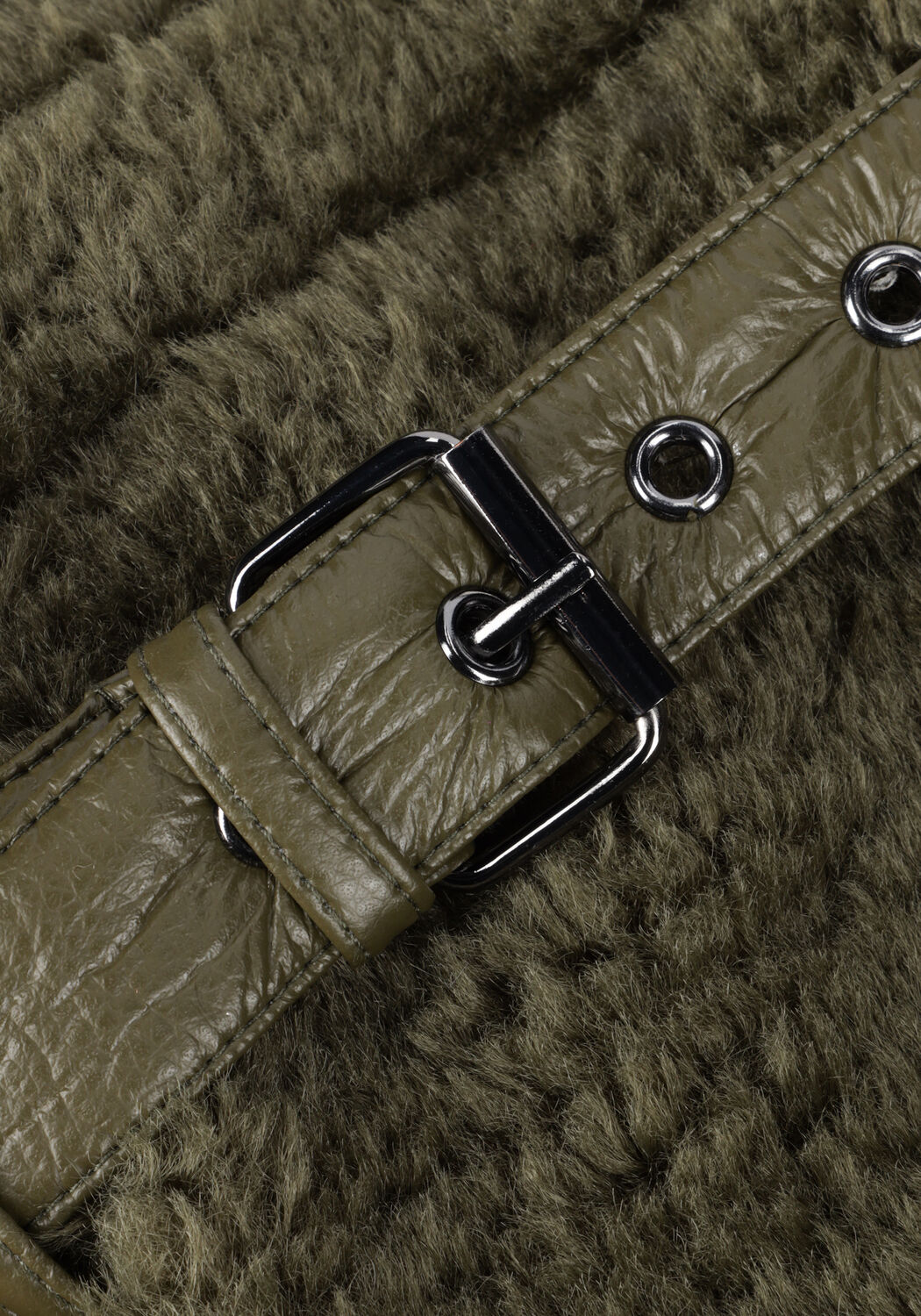 Donkergroene BEAUMONT Teddy jas REVERSIBLE BIKER JACKET - large