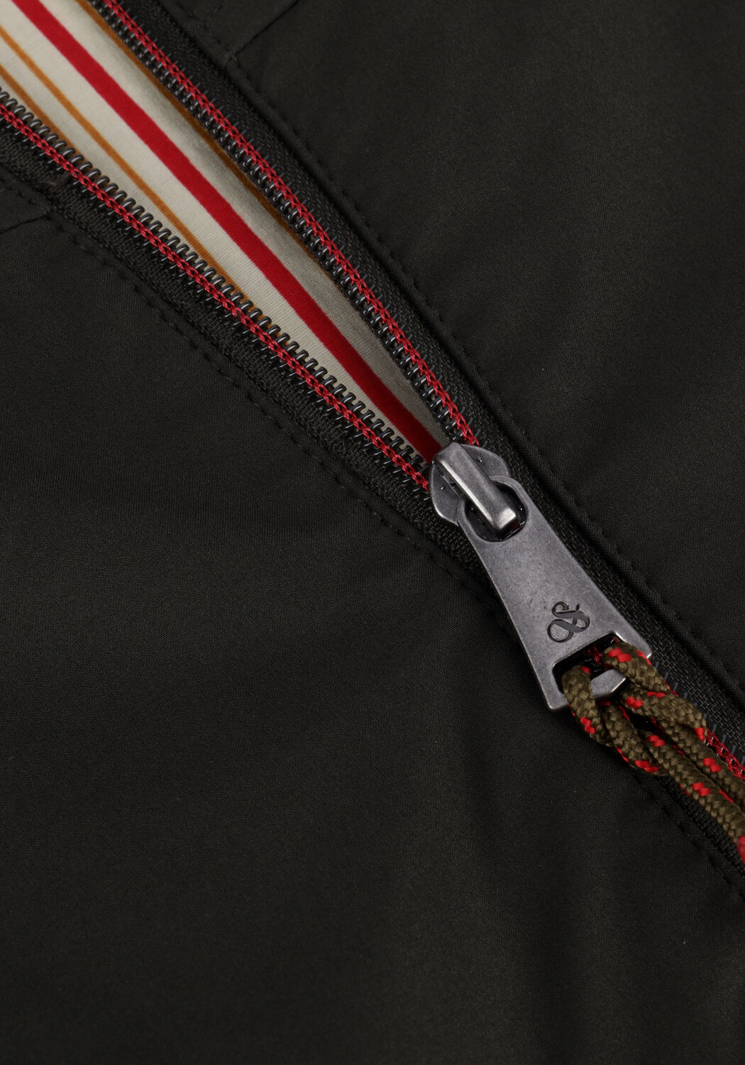 Groene SCOTCH & SODA Jack CLASSIC HOODED SHORT SOFT-SHELL NYLON JACKET - large