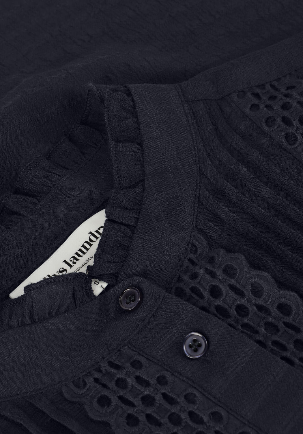 Donkerblauwe LOLLYS LAUNDRY Blouses ARIELLL SHIRTLS - large