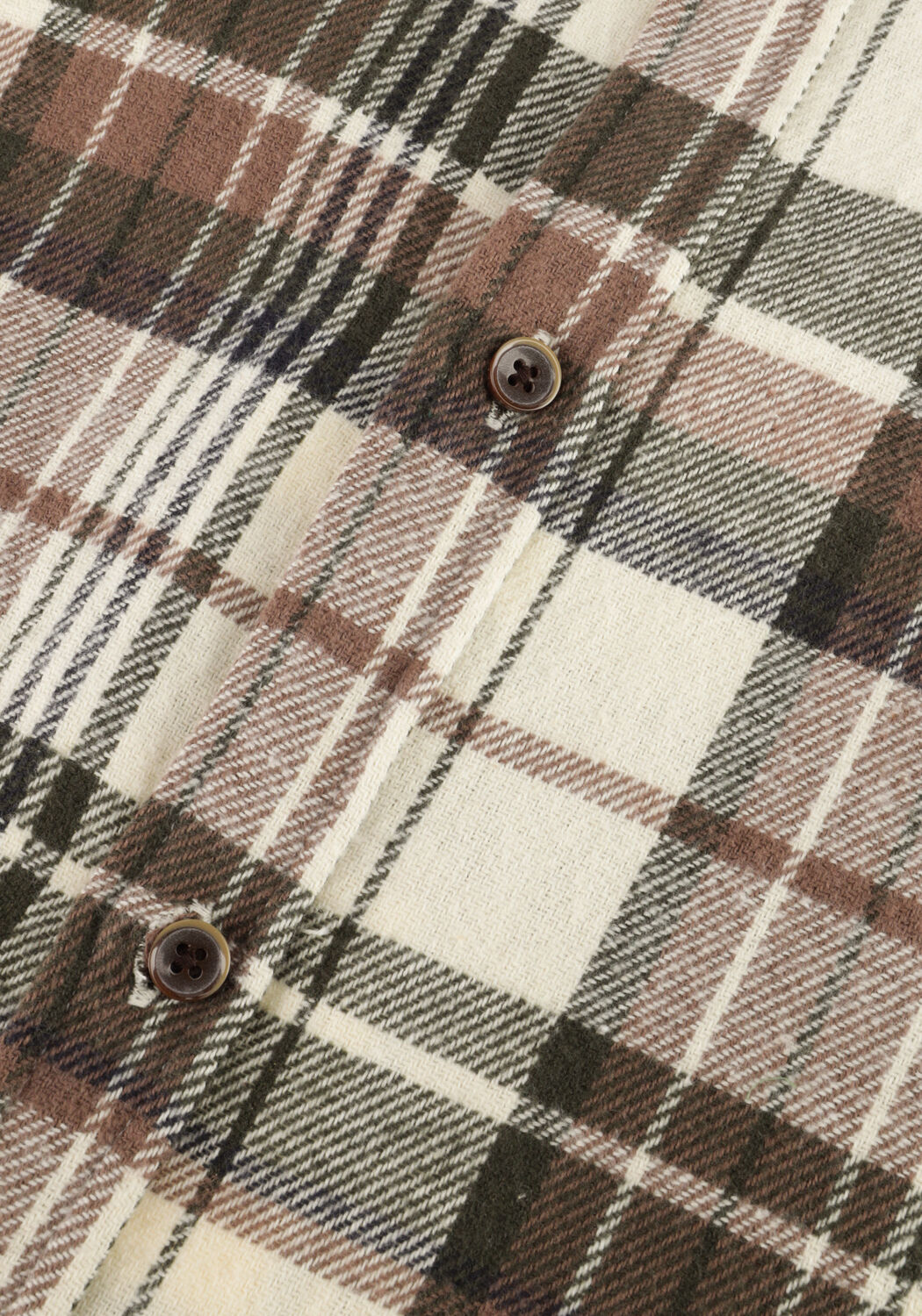 Beige ANERKJENDT Casual overhemd AKLOUIS BRUSHED CHECK - large