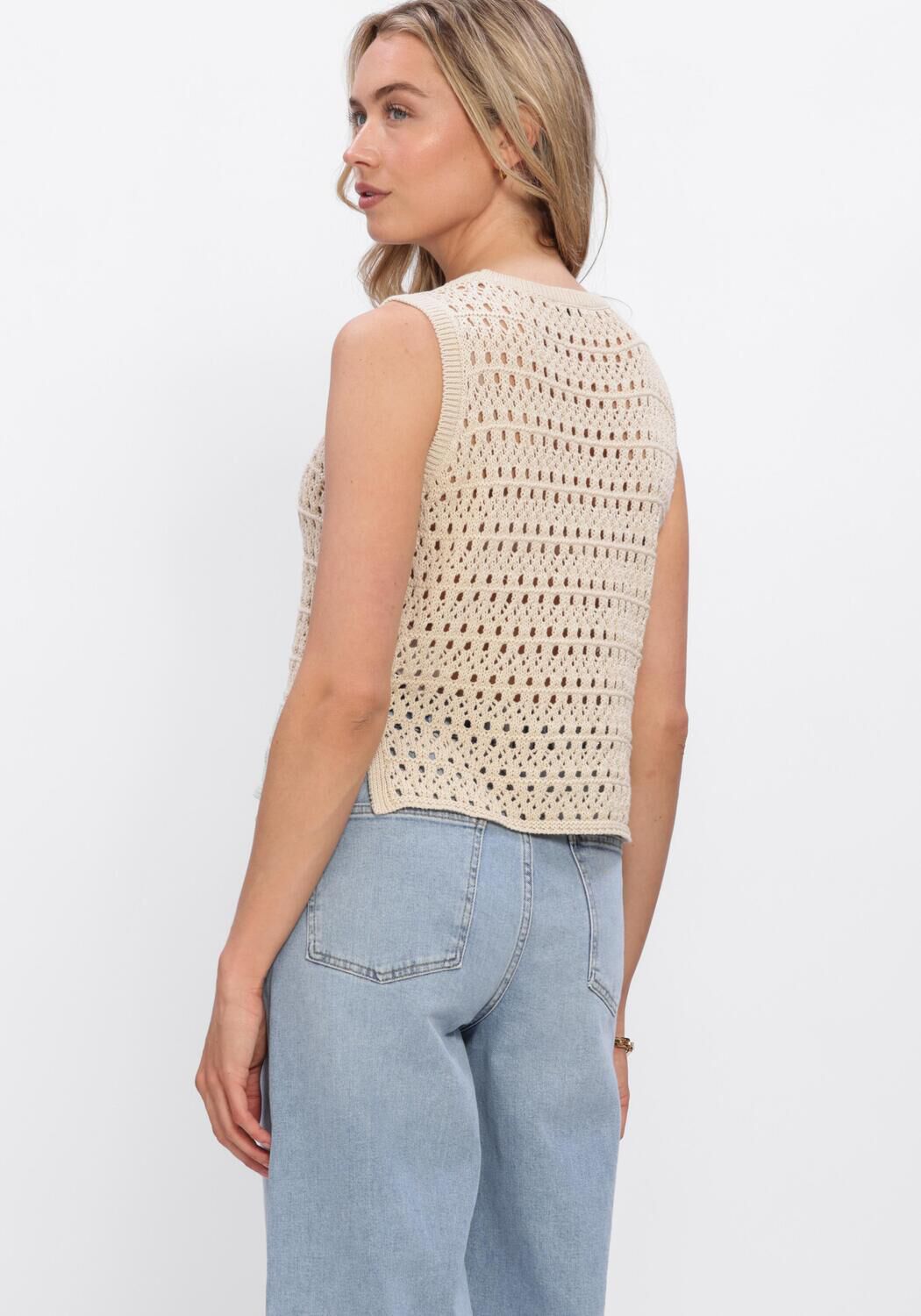 Zand MODSTR&Ouml;M Tops & T-shirts VESTERMD TOP - large