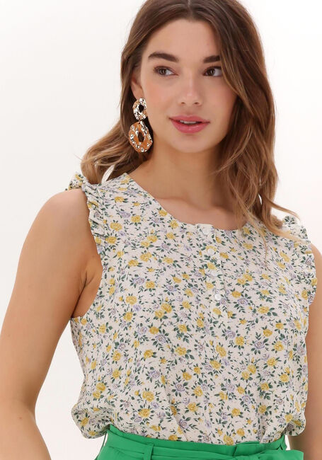 Gele LOLLYS LAUNDRY Top TRALI - large