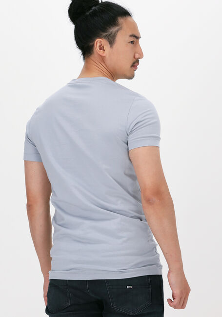 Grijze CALVIN KLEIN T-shirt INSTITUTIONAL LOGO SLIM SS TEE - large