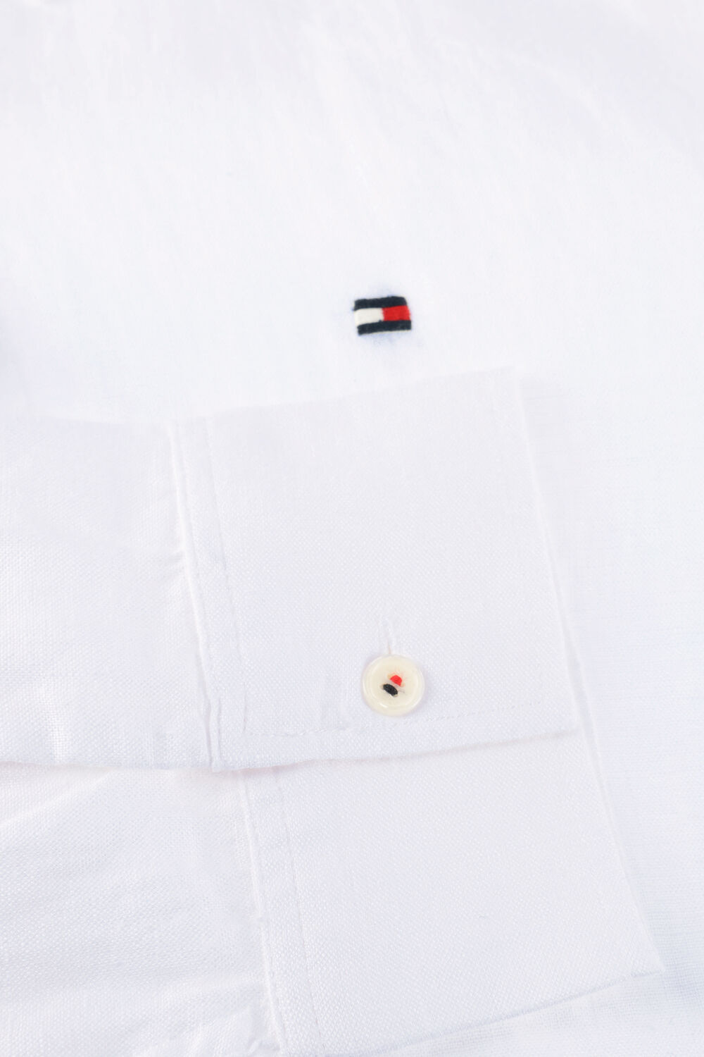 Witte TOMMY HILFIGER Blouses ESS LINEN RELAXED LS - large