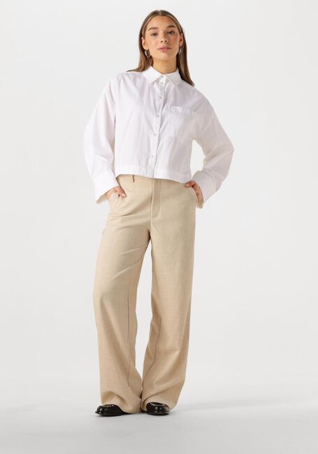 Witte SELECTED FEMME Blouses SLFASTHA LS CROPPED BOXY SHIRT - large
