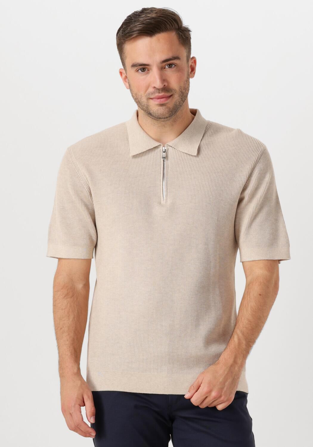 THE GOODPEOPLE Heren Polo's & T-shirts Pica Beige