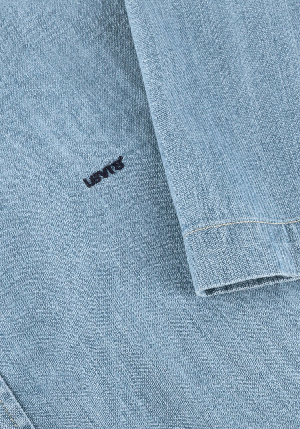 Lichtblauwe LEVI'S Casual overhemd SS AUTHENTIC BUTTON DOWN - large