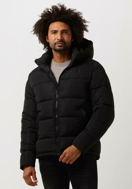 Zwarte PUREWHITE Gewatteerde jas PUFFER COAT WITH DETACHABLE HOOD - large
