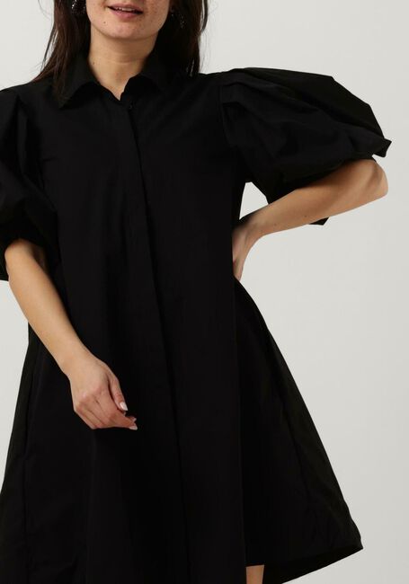 Zwarte EST'SEVEN Mini jurk EST’POPLIN DRESS VIN - large