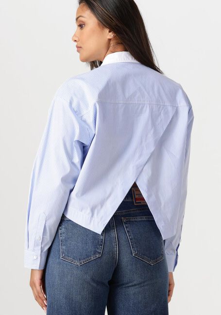 Blauwe CO'COUTURE Blouses GIA CROP SHIRT - large