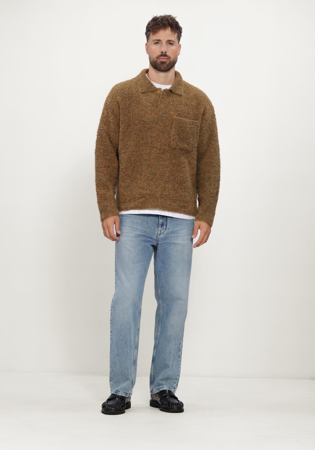 WOODBIRD Heren Polo's & T-shirts Wbdom Loop Polo Bruin