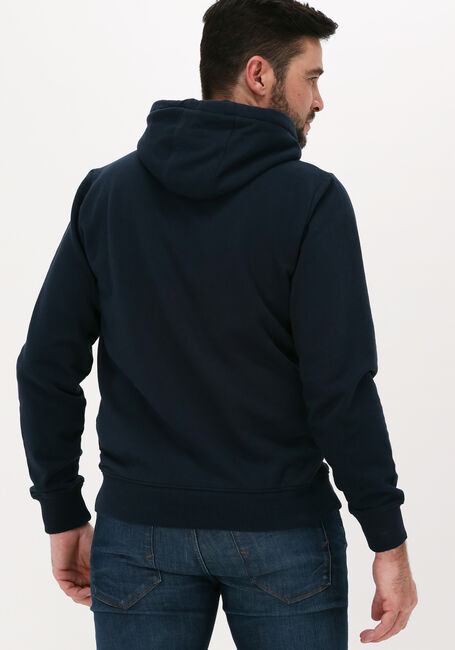 Donkerblauwe PME LEGEND Sweater HOODED BRUSHED SOFT FLEECE - large