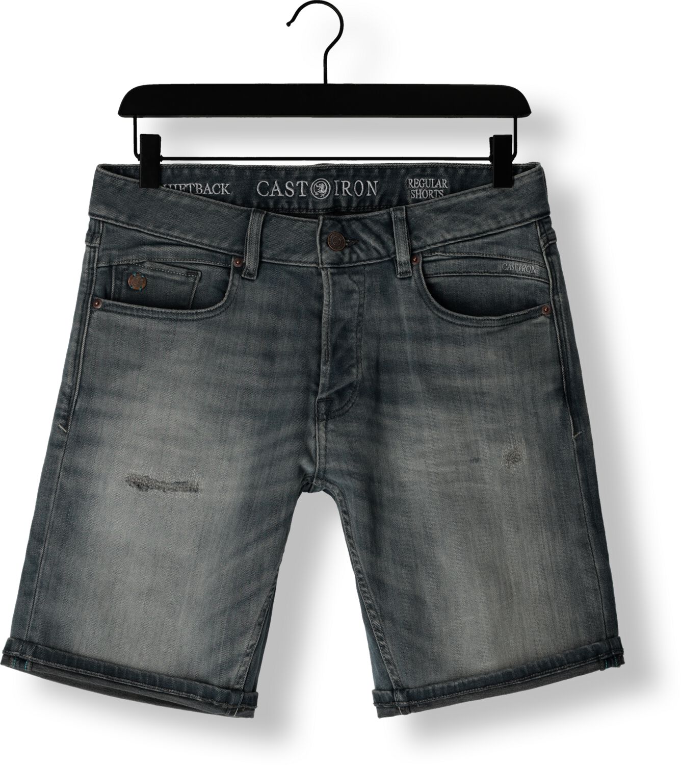 CAST IRON Heren Jeans Shiftback Shorts True Blue Grey Donkergrijs