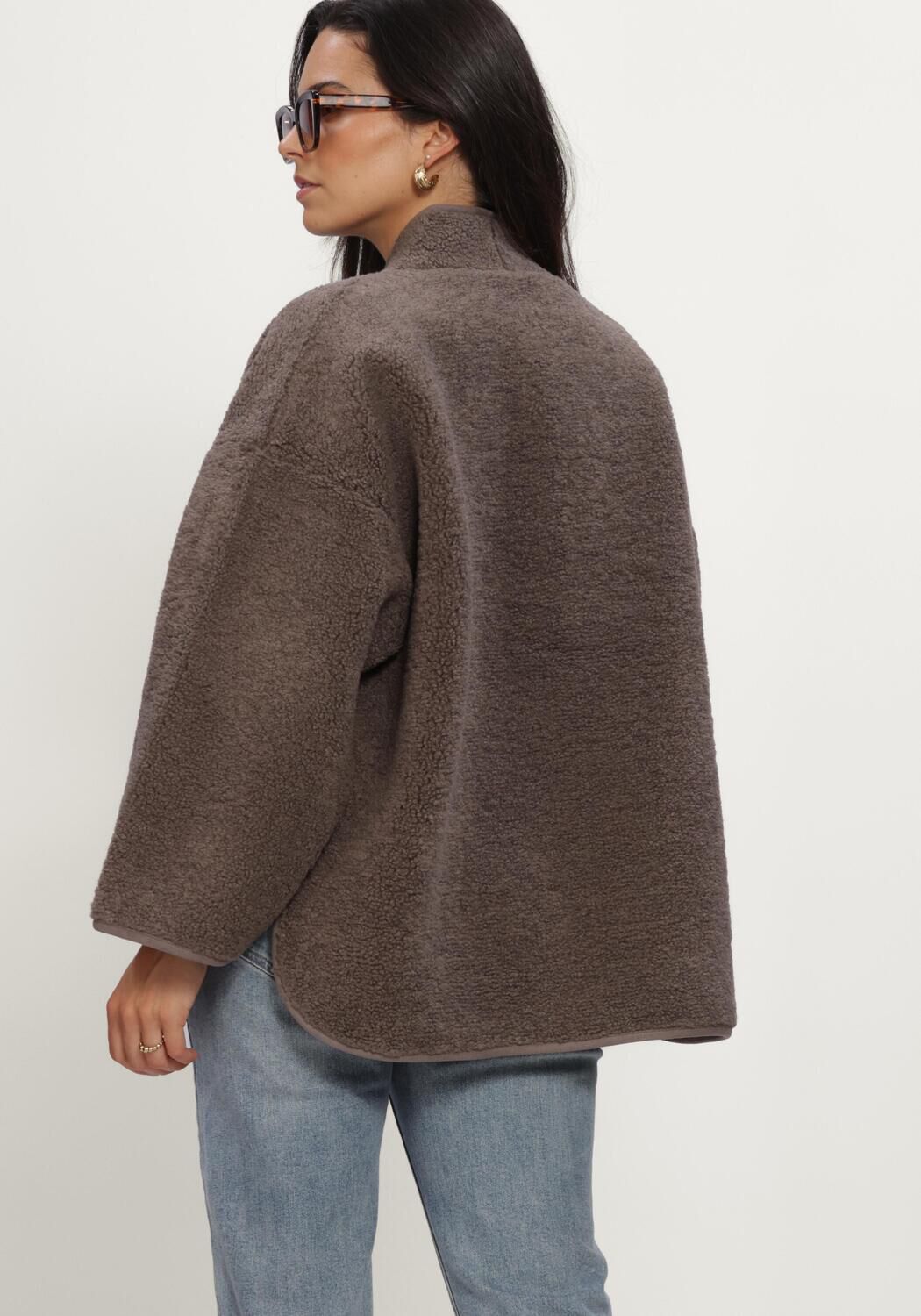 Bruine KNIT-TED Jassen JOKO JACKET - large