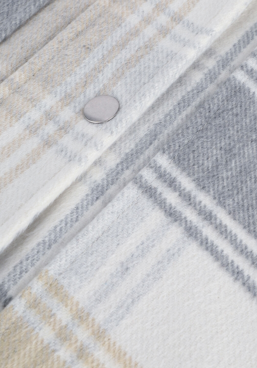 Beige NA-KD Jack WOOL BLEND HOODED JACKET - large