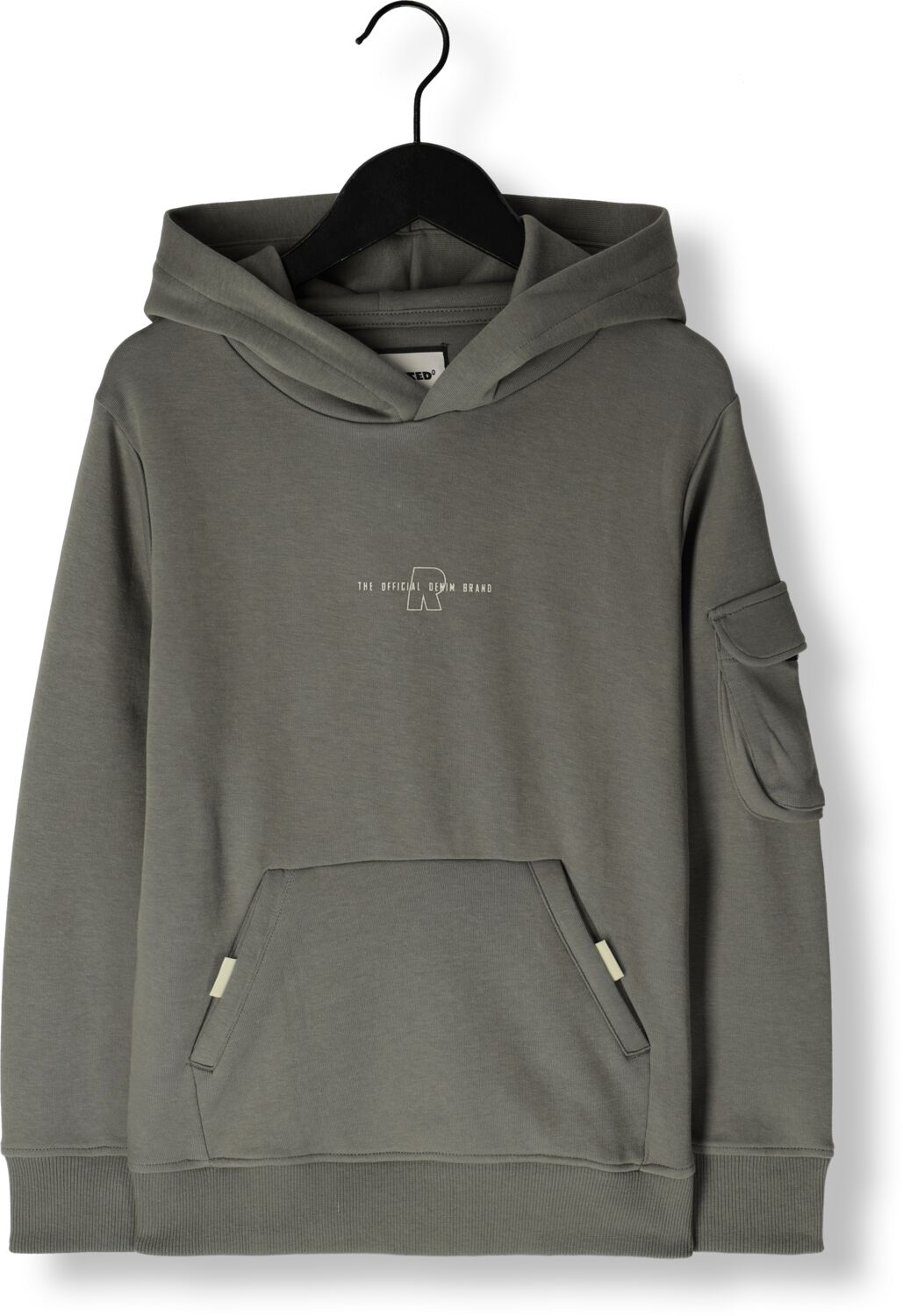 Raizzed hoodie Eugene grijsgroen Sweater Effen 140