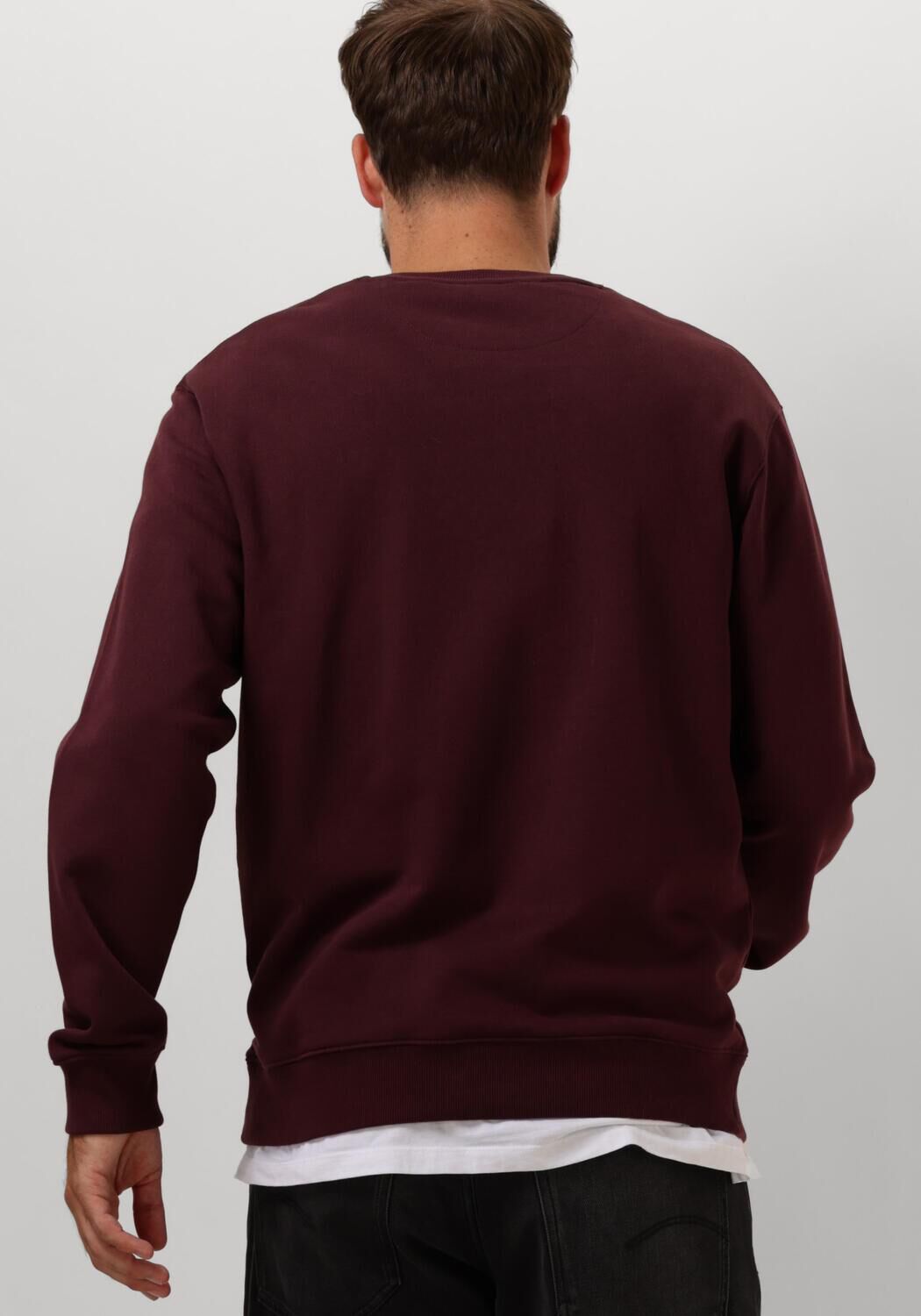 SCOTCH & SODA Heren Truien & Vesten Essential Logo Badge Crew Rood