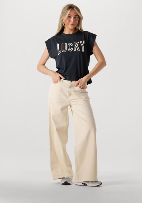 Zwarte BY-BAR T-shirt MASON OPEN LUCKY TOP - large