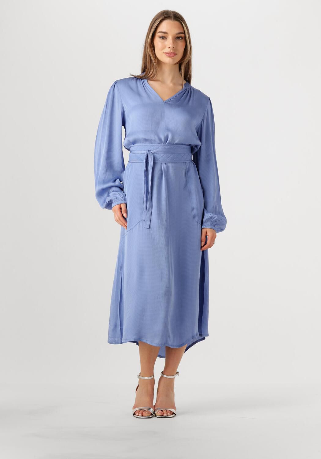 LOLLYS LAUNDRY Dames Jurken Parisll Midi Dress Ls Blauw