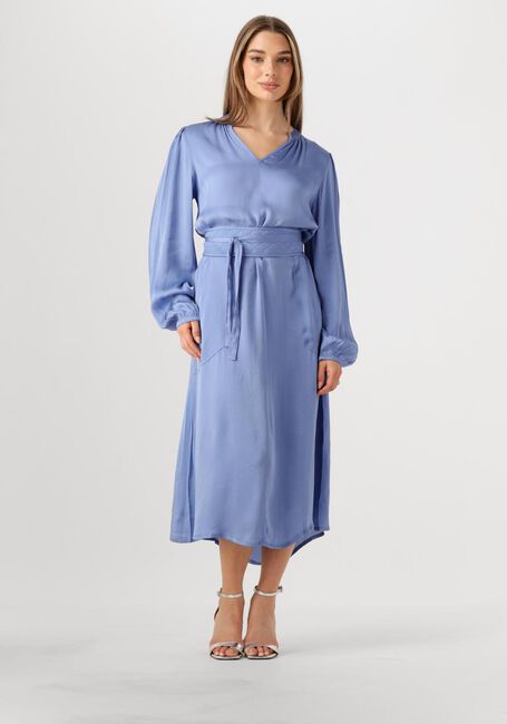 Blauwe LOLLYS LAUNDRY Jurken PARISLL MIDI DRESS LS - large