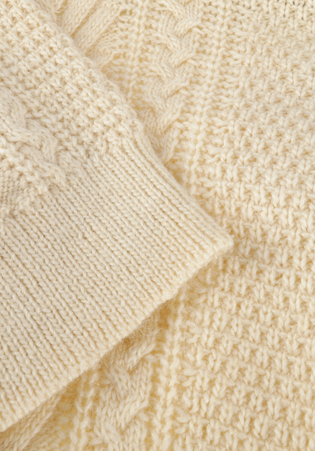 Beige MODSTR&Ouml;M Trui GRANNONMD O-NECK - large