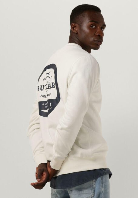 Witte BUTCHER OF BLUE Trui ARMY CUT CREW - large