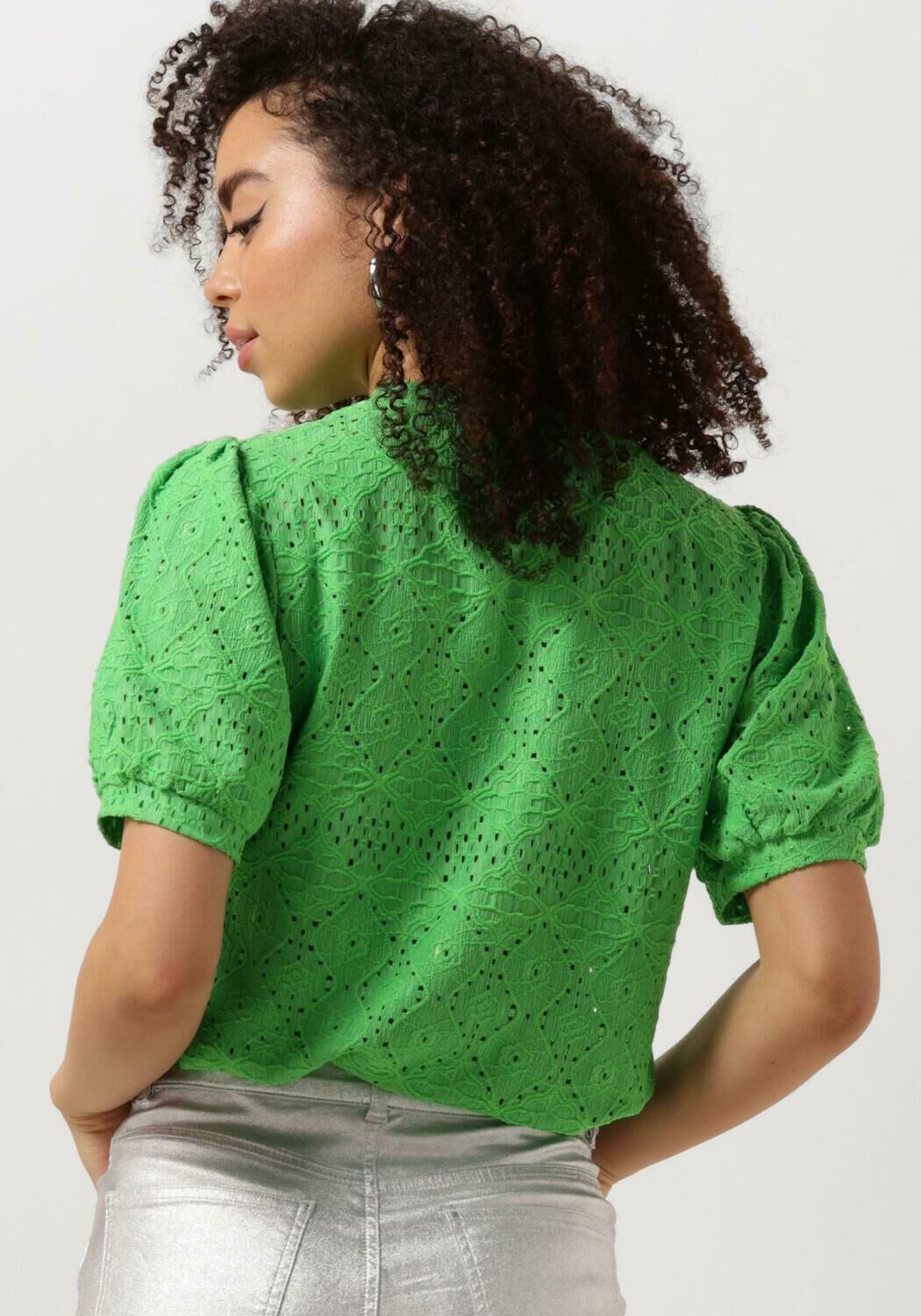OBJECT Dames Tops & T-shirts Objfeodora S s Top Groen
