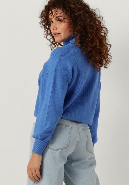 Lichtblauwe MSCH COPENHAGEN Coltrui MSCHMAGNEA RACHELLE RIB PULLOVER - large