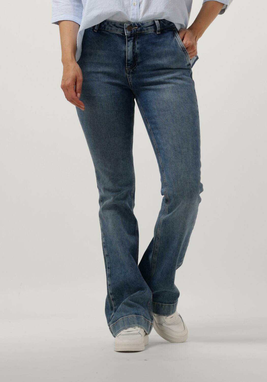 Blauwe BY-BAR Flared jeans LEILA PANT NRX | Omoda